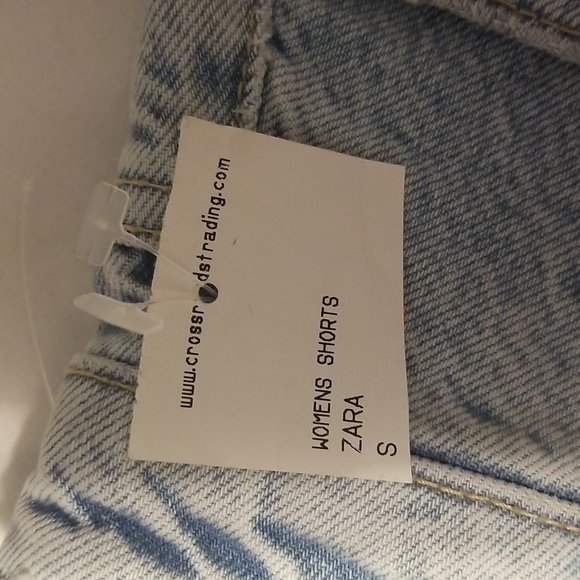 NWT Zara Denim Shorts Women's Size 4 Color Light Blue - Picture 7 of 10